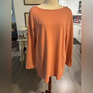 NWT Women's Orange Long Sleeve Top